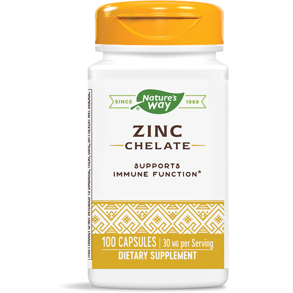 Nature's Way Zinc Chelate 30 mg 100 caps - зображення 1