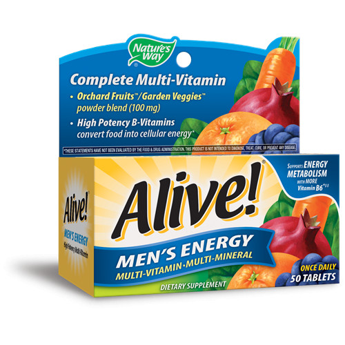 Nature's Way Alive! Men's Energy 50 tabs - зображення 1