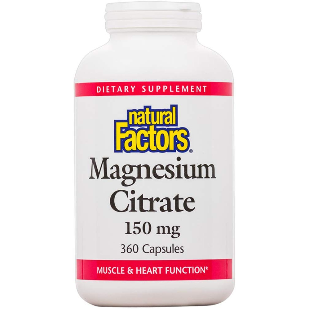 Natural Factors Magnesium Citrate 150 mg 360 caps - зображення 1