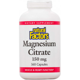 Natural Factors Magnesium Citrate 150 mg 360 caps