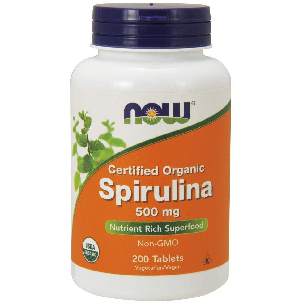 Now Spirulina 500 mg 200 tab - зображення 1