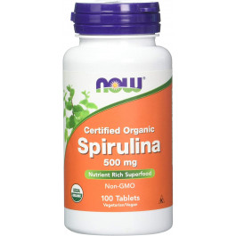 Now Spirulina 500 mg 100 tabs
