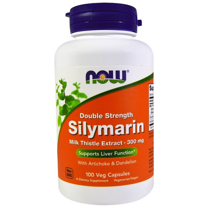 Now Double Strength Silymarin Milk Thistle Extract 300 mg 100 caps - зображення 1