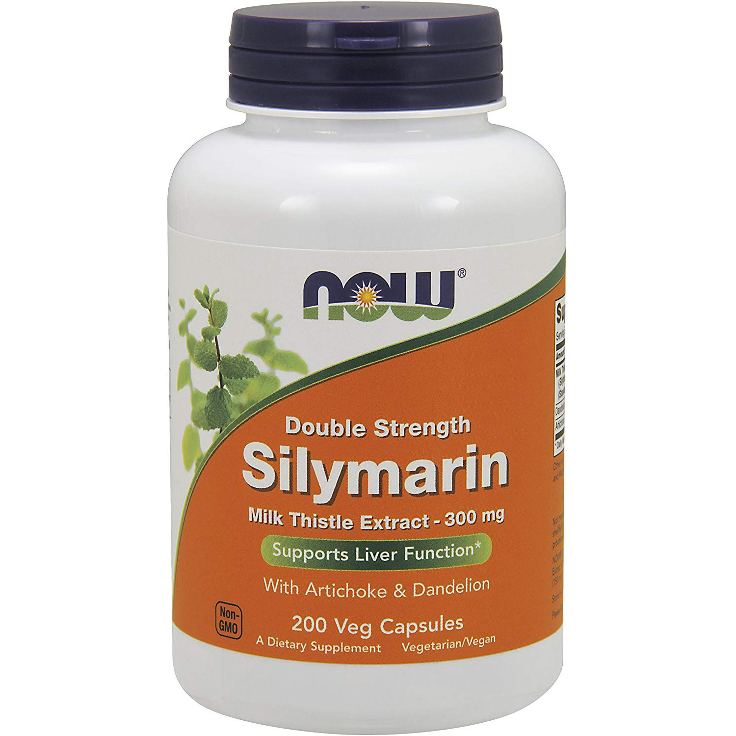 Now Double Strength Silymarin Milk Thistle Extract 300 mg 200 caps - зображення 1