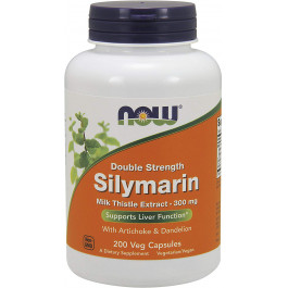 Now Double Strength Silymarin Milk Thistle Extract 300 mg 200 caps