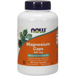 Now Magnesium Caps 400 mg 180 caps