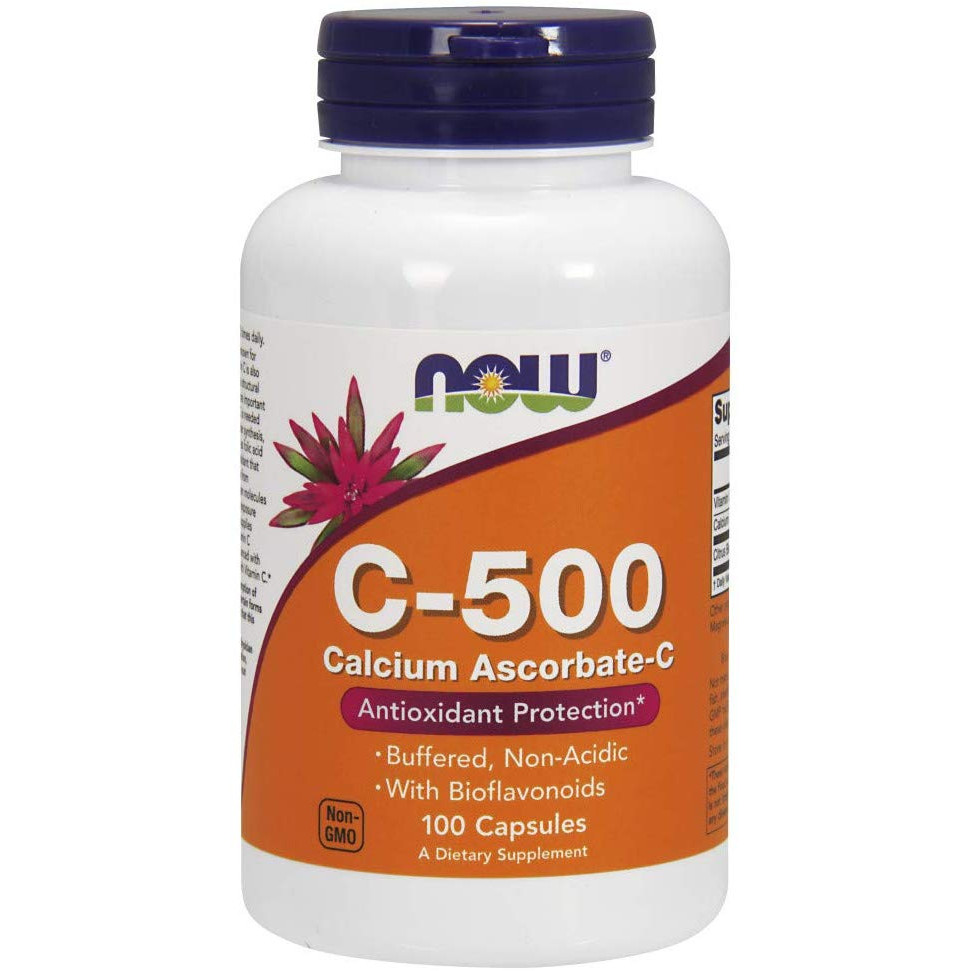 Now C-500 Calcium Ascorbate-C 100 caps - зображення 1