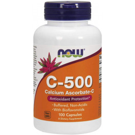 Now C-500 Calcium Ascorbate-C 100 caps