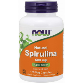 Now Spirulina 500 mg 120 tabs