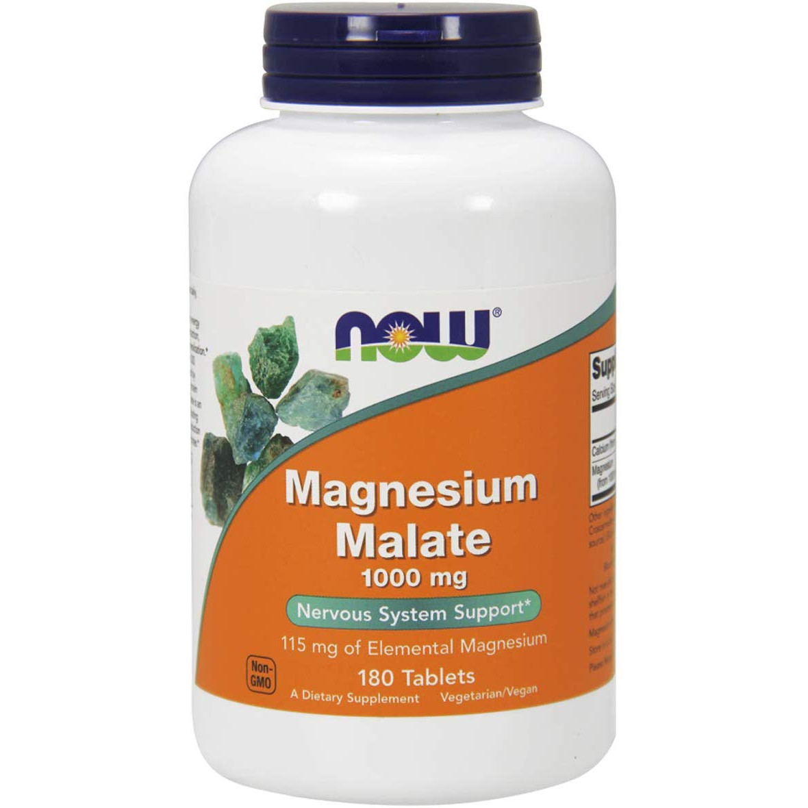 Now Magnesium Malate 1000 mg 180 tabs - зображення 1