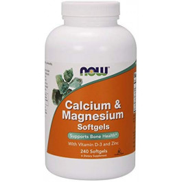 Now Calcium & Magnesium with Vitamin D3 240 caps