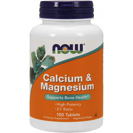 Now Calcium & Magnesium 2:1 Ratio 100 tabs