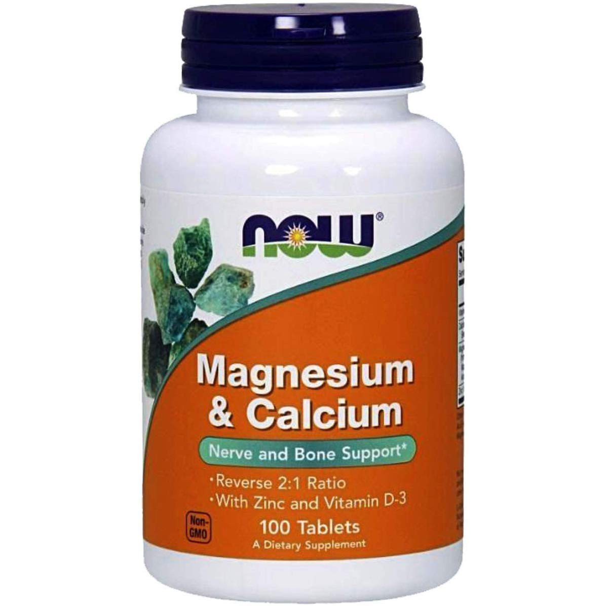 Now Magnesium & Calcium 2:1 Ratio 100 tabs - зображення 1