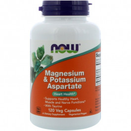 Now Magnesium & Potassium Aspartate 120 caps