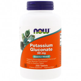 Now Potassium Gluconate 99 mg 250 tabs