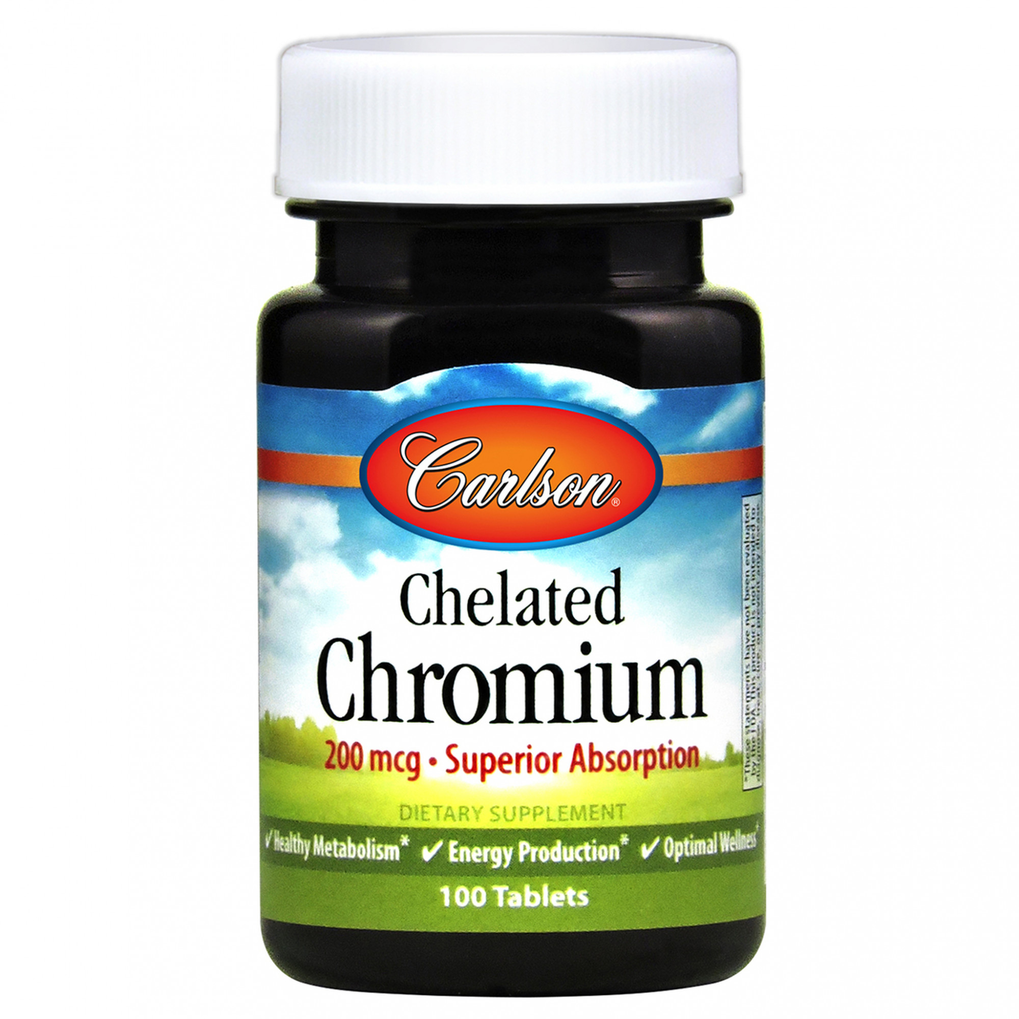 Carlson Labs Chelated Chromium 200 mcg 100 tabs - зображення 1