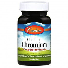 Carlson Labs Chelated Chromium 200 mcg 300 tabs