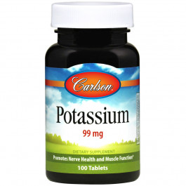 Carlson Labs Potassium 99 mg 100 tabs