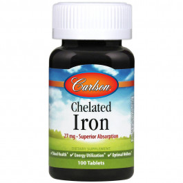 Carlson Labs Chelated Iron 27 mg 100 tabs