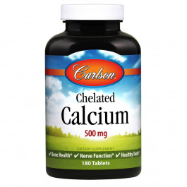 Carlson Labs Chelated Calcium 500 mg 180 tabs