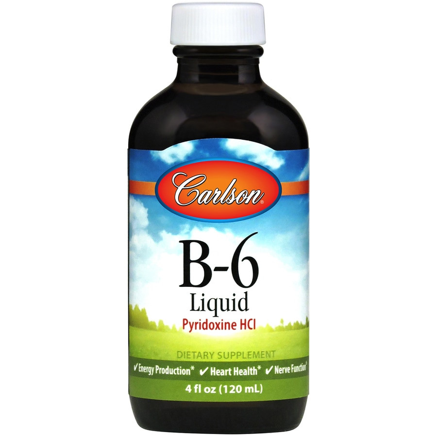 Carlson Labs Vitamin B-6 Liquid 120 ml /48 servings/ Unflavored - зображення 1