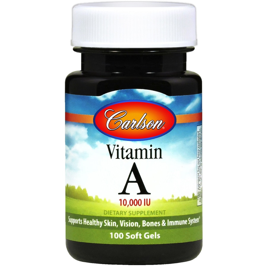 Carlson Labs Vitamin A 10,000 IU /3,000 mcg/ 100 caps - зображення 1