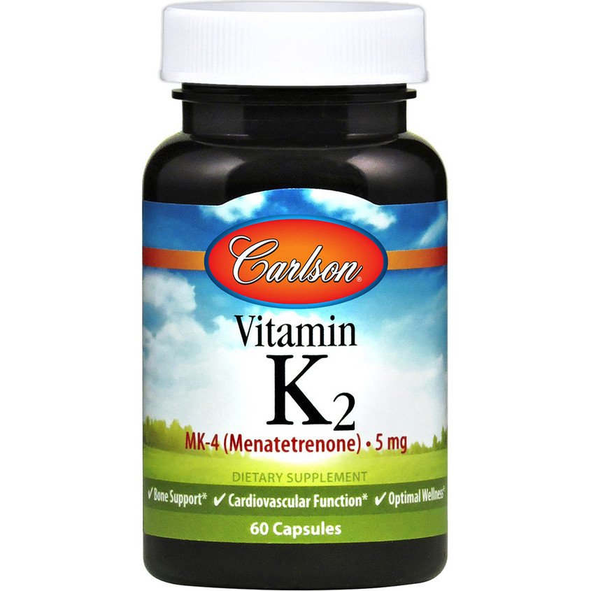 Carlson Labs Vitamin K2 /MK-4/ 5 mg 60 caps - зображення 1