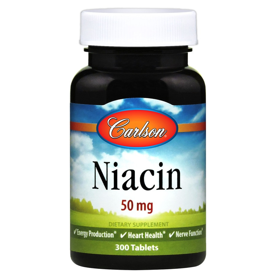 Carlson Labs Niacin 50 mg 300 tabs - зображення 1