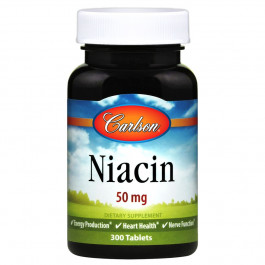   Carlson Labs Niacin 50 mg 300 tabs