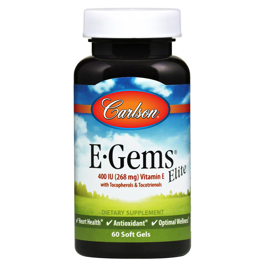 Carlson Labs E-Gems Elite 400 IU /268 mg/ 60 caps - зображення 1