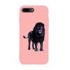 TOTO Matt TPU 2mm Print Case iPhone 7 Plus/8 Plus Blacklion Pink - зображення 1