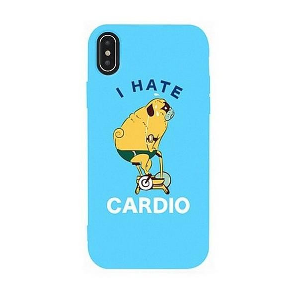 TOTO Matt TPU 2mm Print Case iPhone XS Max Cardio Sky Blue - зображення 1