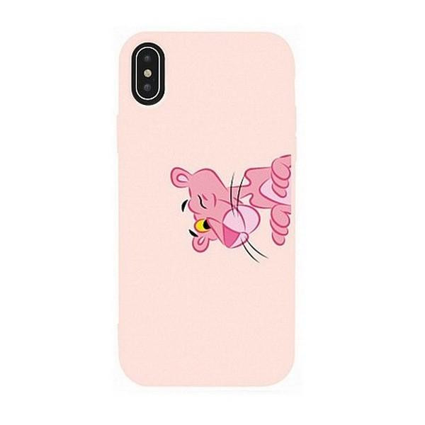 TOTO Matt TPU 2mm Print Case iPhone XS Max Pantera Sand pink - зображення 1