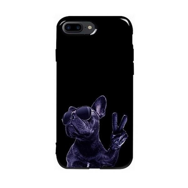 TOTO Pure TPU 2mm Print Case iPhone 7 Plus/8 Plus Cooldog Black - зображення 1