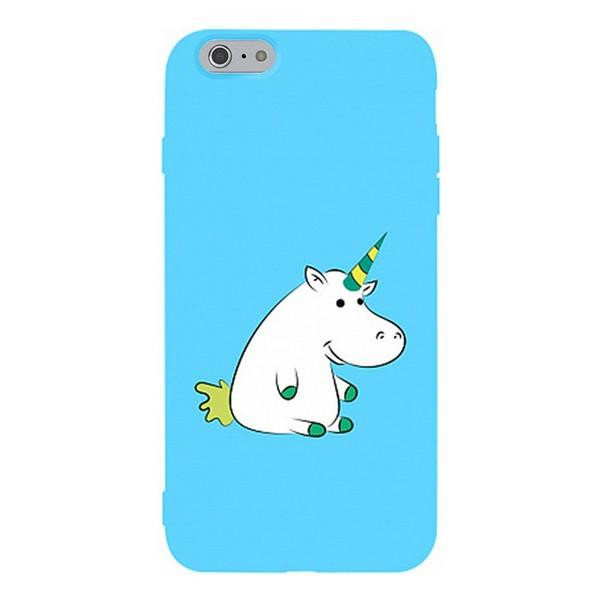 TOTO Matt TPU 2mm Print Case iPhone 6/6s Unicorn Blue - зображення 1