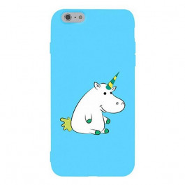 TOTO Matt TPU 2mm Print Case iPhone 6/6s Unicorn Blue