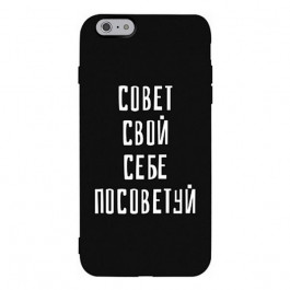 TOTO Matt TPU 2mm Print Case iPhone 6/6s Sovet Black