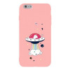 TOTO Matt TPU 2mm Print Case iPhone 6/6s UFO Pink - зображення 1