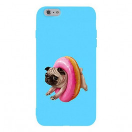 TOTO Matt TPU 2mm Print Case iPhone 6/6s Dog Donut Blue