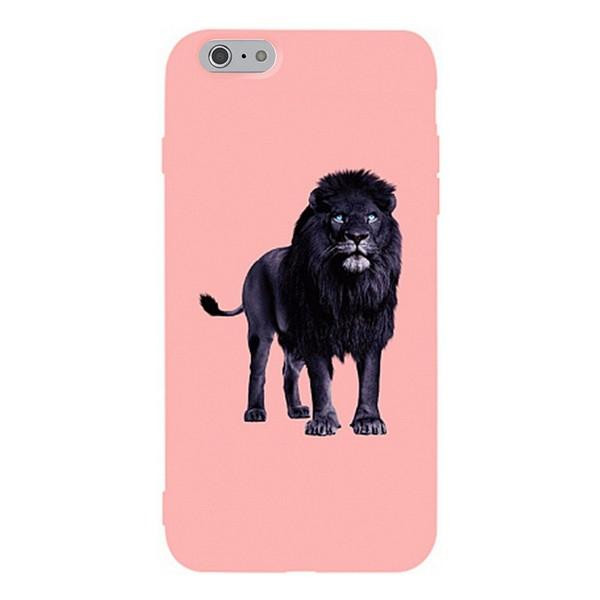 TOTO Matt TPU 2mm Print Case iPhone 6/6s LionPink - зображення 1