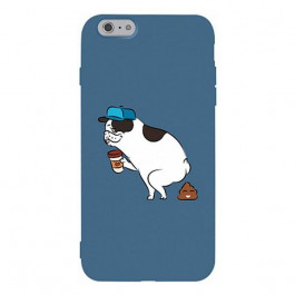 TOTO Matt TPU 2mm Print Case iPhone 6/6s Dog Blue