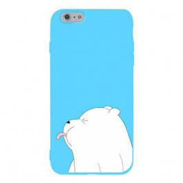   TOTO Matt TPU 2mm Print Case iPhone 6/6s Bear Blue