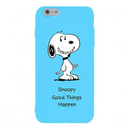 TOTO Matt TPU 2mm Print Case iPhone 6/6s Snoopy Blue