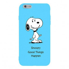   TOTO Matt TPU 2mm Print Case iPhone 6/6s Snoopy Blue