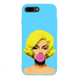   TOTO Matt TPU 2mm Print Case iPhone 7 Plus/8 Plus Marilyn Monroe Blue