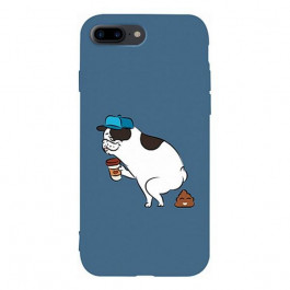 TOTO Matt TPU 2mm Print Case iPhone 7 Plus/8 Plus Dog Blue