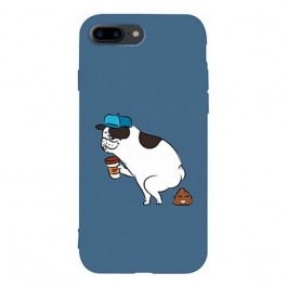   TOTO Matt TPU 2mm Print Case iPhone 7 Plus/8 Plus Dog Blue