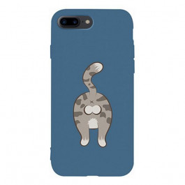 TOTO Matt TPU 2mm Print Case iPhone 7 Plus/8 Plus Cat Blue