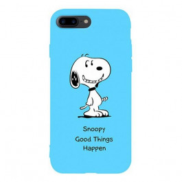 TOTO Matt TPU 2mm Print Case iPhone 7 Plus/8 Plus Snoopy Blue