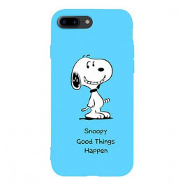   TOTO Matt TPU 2mm Print Case iPhone 7 Plus/8 Plus Snoopy Blue